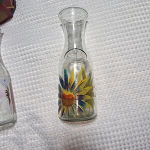 GRANT HOWARD 32 oz HAND PAINTED BEVERAGE GLASS CARAFE